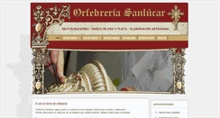 Desktop Screenshot of orfebreriasanlucar.com